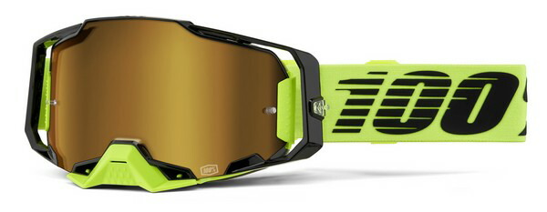 MXゴーグル 100% 23fa ARMEGA Neon Yellow モトクロス 正規輸入品 WESTWOODMX|Westwood MX店