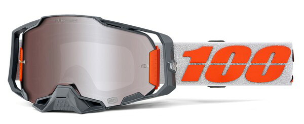 MXゴーグル 100％ ARMEGA HiPER Silver シルバーミラーレンズ標準装備 モトクロス 正規輸入品 WESTWOODMX 24FA