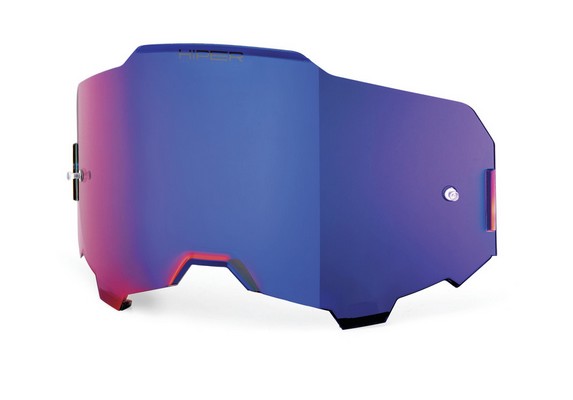 ゴーグルレンズ 100％ HiPERミラ−レンズ 数量は多 ブルー モトクロス ARMEGA用 WESTWOODMX 正規輸入品 【30％OFF】