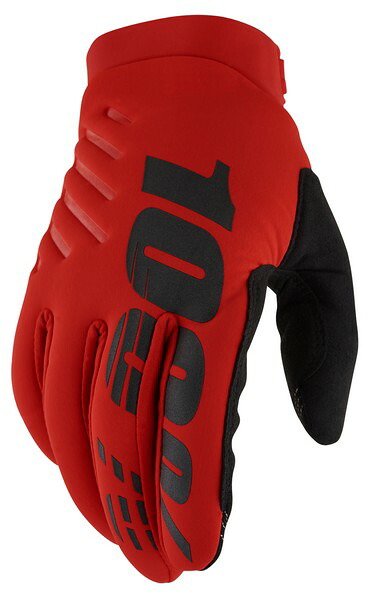 MX冬用グローブ 100％ 22fa BRISKER COLDWEATHER レッド モトクロス 正規輸入品 WESTWOODMX
