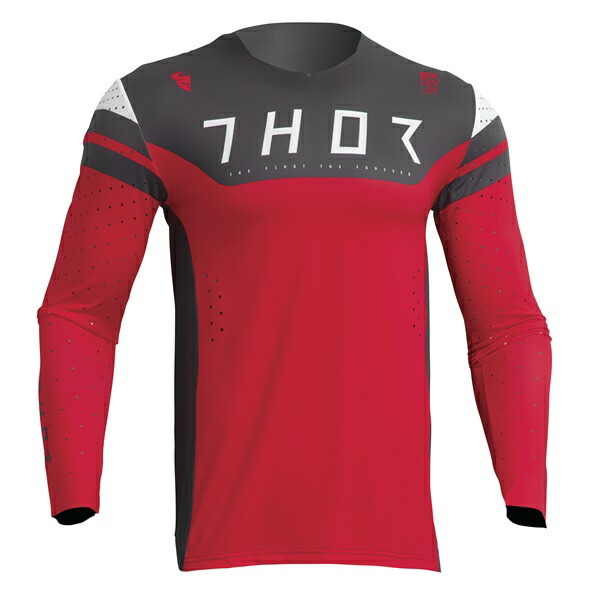 MXジャージ THOR 23 PRIME RIVAL レッド/チャコール モトクロス 正規輸入品 WESTWOODMX