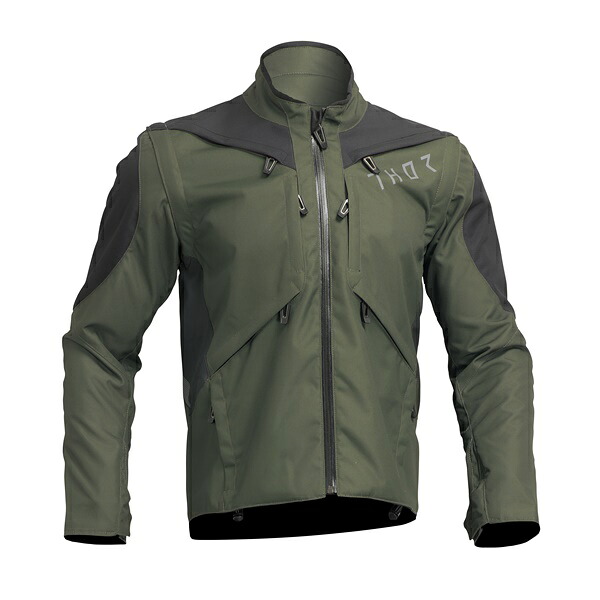 ジャケット THOR 23 TERRAIN アーミー/チャコール エンデューロ モトクロス 正規輸入品 WESTWOODMX｜Westwood MX店