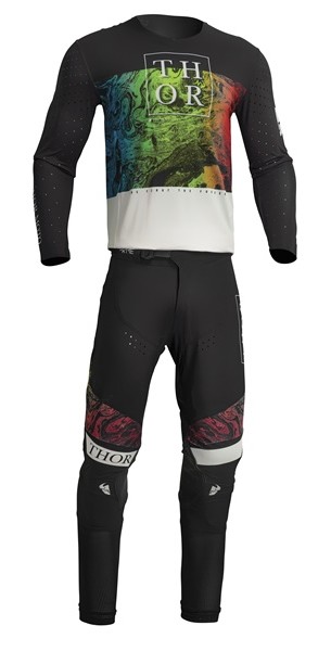 MXウエア 上下セット THOR 23 PRIME MELTER ブラック/ヴィンテージホワイト ジャージ＆パンツ モトクロス 正規輸入品 WESTWOODMX