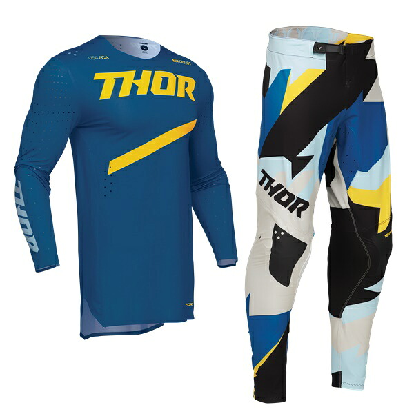 MXウエア 上下セット THOR SPORT BRAVE ブルー ジャージ&パンツ モトクロス 正規輸入品 WESTWOODMX 25｜Westwood MX店