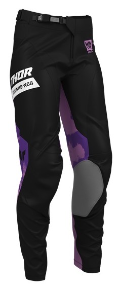 女性用 MXパンツ THOR LAUNCH BLEACH ブラック/オーキッド ガールズ用 モトクロス 正規輸入品 WESTWOODMX 26画像
