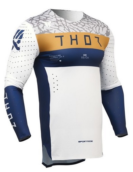 MXジャージ THOR SPORT BRAVO ネイビー/ホワイト モトクロス 正規輸入品 WESTWOODMX 25sp