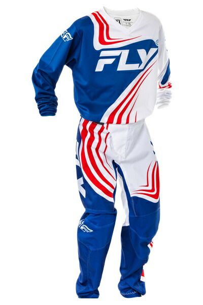 キッズ用 MXウエア 上下セット FLY F-16 レッド/ホワイト/ブルー ジャージ＆パンツ 子供用 モトクロス 正規輸入品 WESTWOODMX 25 8,855円