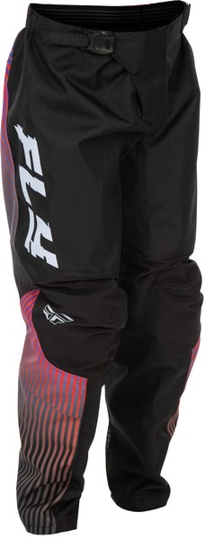 キッズ用 MXパンツ FLY F-16 ブラック/レッド/パープル 子供用 モトクロス 正規輸入品 WESTWOODMX 26｜Westwood MX店