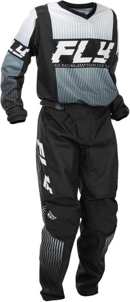 キッズ用 MXウエア 上下セット FLY F-16 ブラック/ホワイト ジャージ＆パンツ 子供用 モトクロス 正規輸入品 WESTWOODMX 26