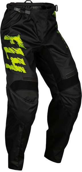キッズ用 MXパンツ FLY 24 F-16 ブラック/ネオングリーン/ライトグレー 子供用 モトクロス 正規輸入品 WESTWOODMX