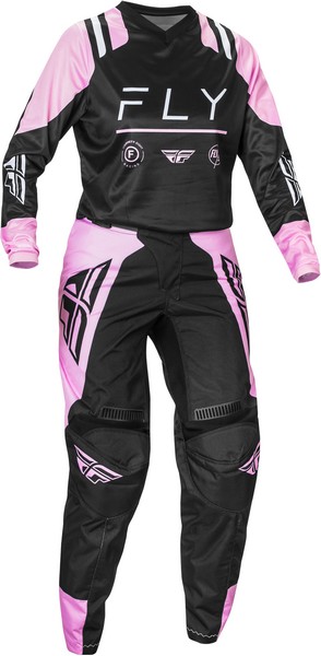 ガールズ用 MXウエア 上下セット FLY 24 F-16 ブラック/ラベンダー ジャージ&パンツ 女性用 モトクロス 正規輸入品 WESTWOODMX|Westwood MX店