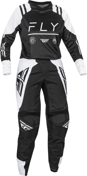 ガールズ用 MXウエア 上下セット FLY 24 F-16 ブラック/ホワイト ジャージ＆パンツ 女性用 モトクロス 正規輸入品 WESTWOODMX｜Westwood MX店