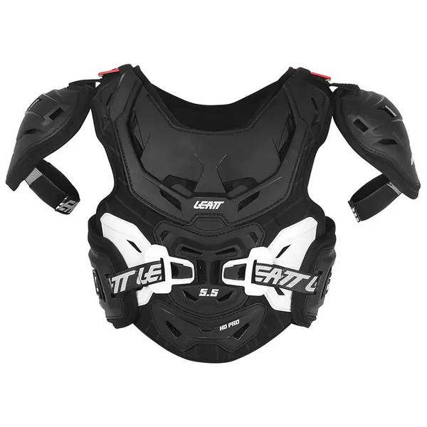 LEATT チェストプロテクター 5.5 PRO HD ブラック/ホワイト Jr.（子供用） （ネックブレース対応）正規輸入品｜Westwood MX店