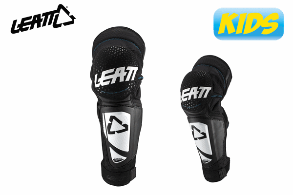 キッズ用 ニーシンガード LEATT 3DF HYBRID EXT Jr ホワイト/ブラック (左右セット）ジュニア モトクロス 正規輸入品 WESTWOODMX