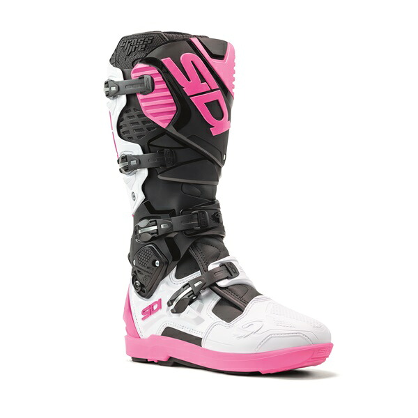 ブーツ SIDI CROSSFIRE3 SRS（交換式ソール）ブラック/ホワイト/ピンク クロスファイア３ 正規輸入品 WESTWOODMX