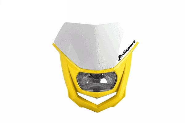 ヘッドライト POLISPORT HALO WH/YL 12V/35W ハロゲンランプ仕様　ポリスポーツ オフロード 正規輸入品　WESTWOODMX