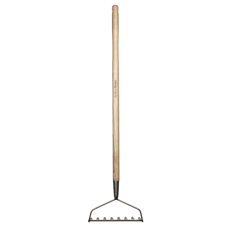 Kent＆Stowe Kids Garden Rake　ケントストー　キッズ　ガーデンレーキ　子供用　土ならし　イギリスブランド　15年保証付　ガーデニングツール　木製ハンドル　高品質ステンレススチール製｜Wexthuset Japan