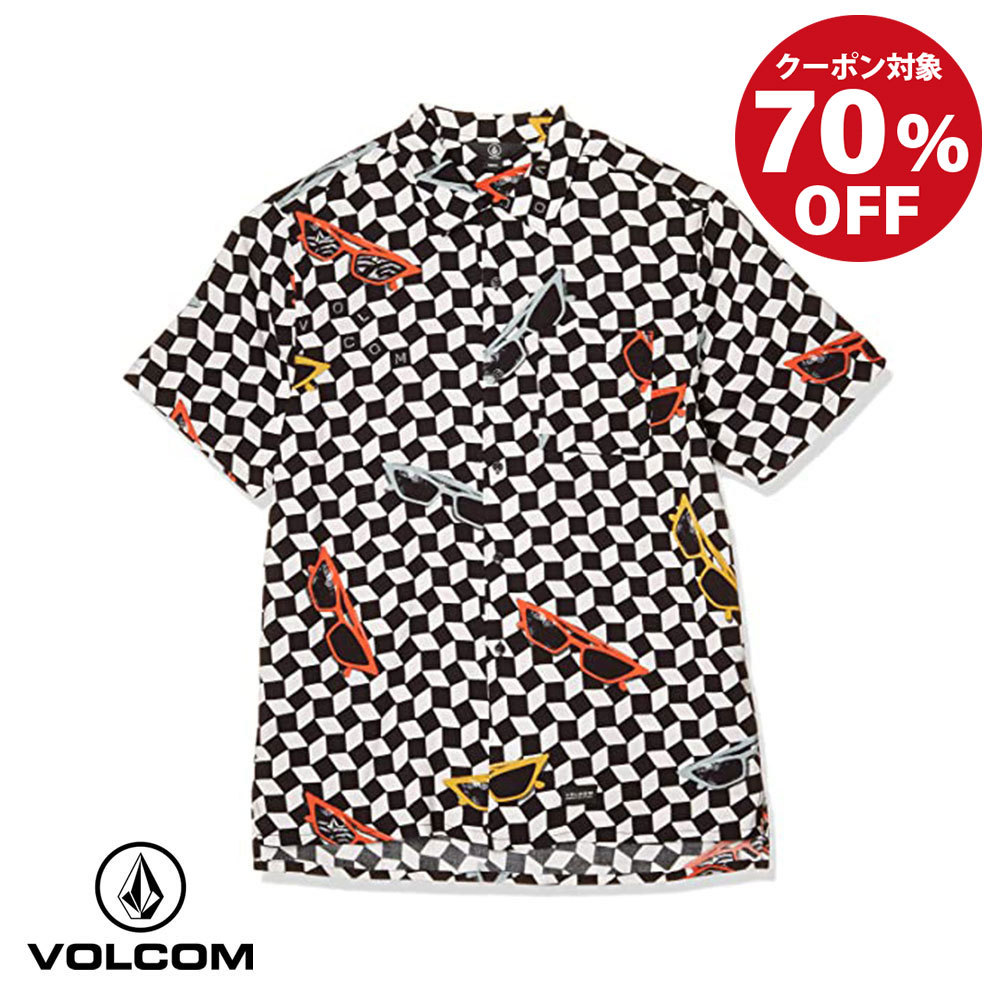 【美品】　レア　volcom ボルコム　アロハシャツ　ハワイコラボ 美品】ボルコム VOLCOM アロハシャツレーヨン 半袖シャツ 半袖 S
