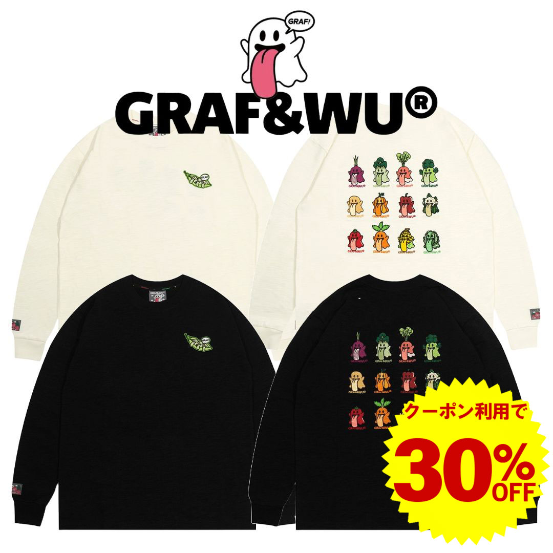 【新品・未使用品】GRAF & WUゴースト 刺繍 トレーナー　Mサイズ 黒 正規品】GRAF & WUゴースト 刺繍 トレーナー Mサイズ 黒 楽天