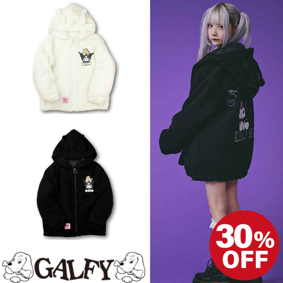 REFLEM レフレム クロミ サンリオ コラボ アウター REFLEM レフレム サンリオ クロミ コラボ ファー パーカー アウター