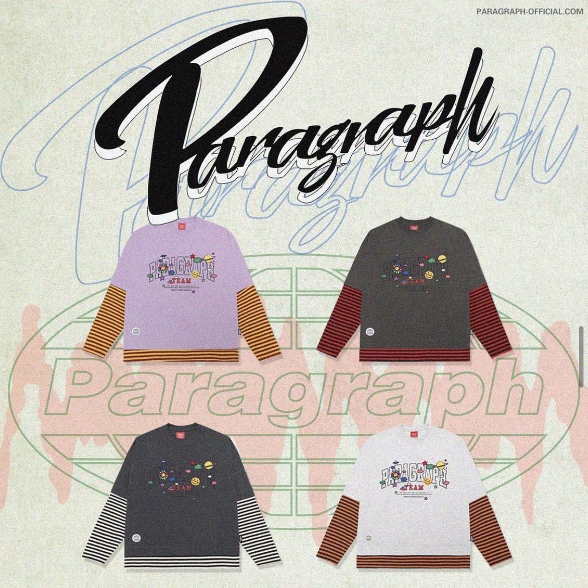 楽天市場】パラグラフ Tシャツ paragraph TEAM PARAGRAPH LONG SLEEVE