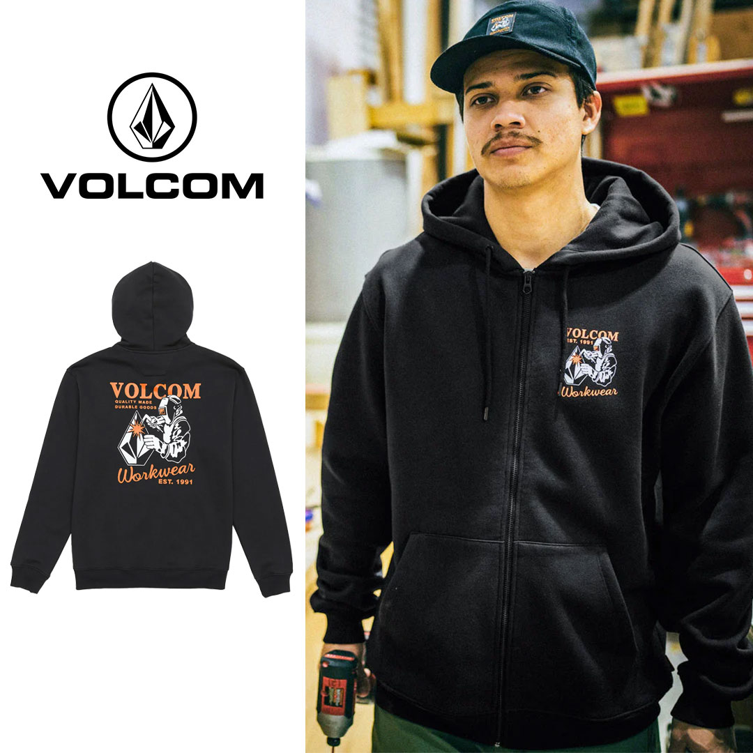ボルコム　ジップパーカー VOLCOM ボルコム パーカー ジップアップ メンズ スウェット