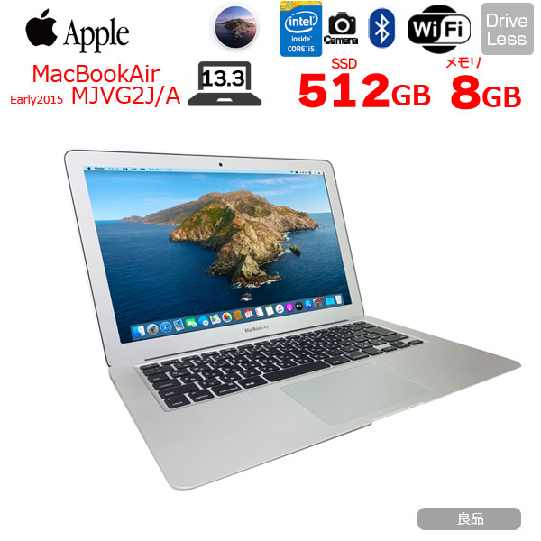 楽天ランキング1位 楽天市場 Apple Macbook Air Mjvg2j A A1466 Early15 Core I5 5250u 1 6ghz メモリ8g Ssd512gb 無線 Bt カメラ 13 3インチ Catalina 10 15 7 良品 中古パソコン販売のワットファン 肌触りがいい Bakorwilpamekasan Jatimprov Go Id