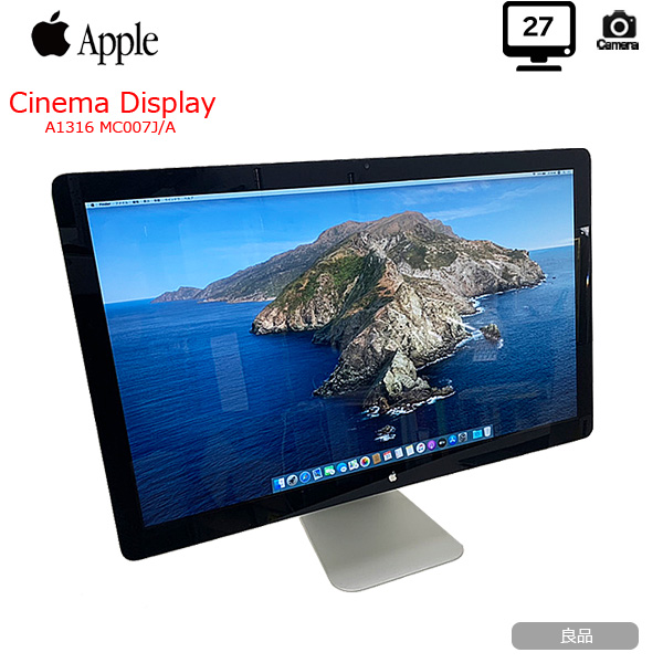 中古 Apple Led Cinema Display27 Mc007j A A1316 中古 27インチ液晶モニタ 解像度2560 1440 カメラ Magsafe Usb シネマディスプレイ 良品 Pet Ct Sk