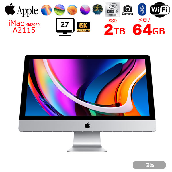楽天市場】【中古】Apple iMac 27inch MXWV2J/A A2115 5K 2020