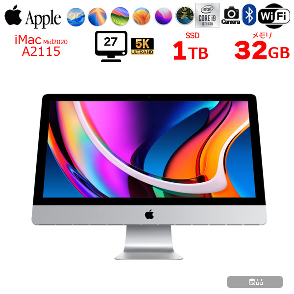 楽天市場】【中古】Apple iMac 27inch MXWT2J/A A2115 5K 2020 一体型
