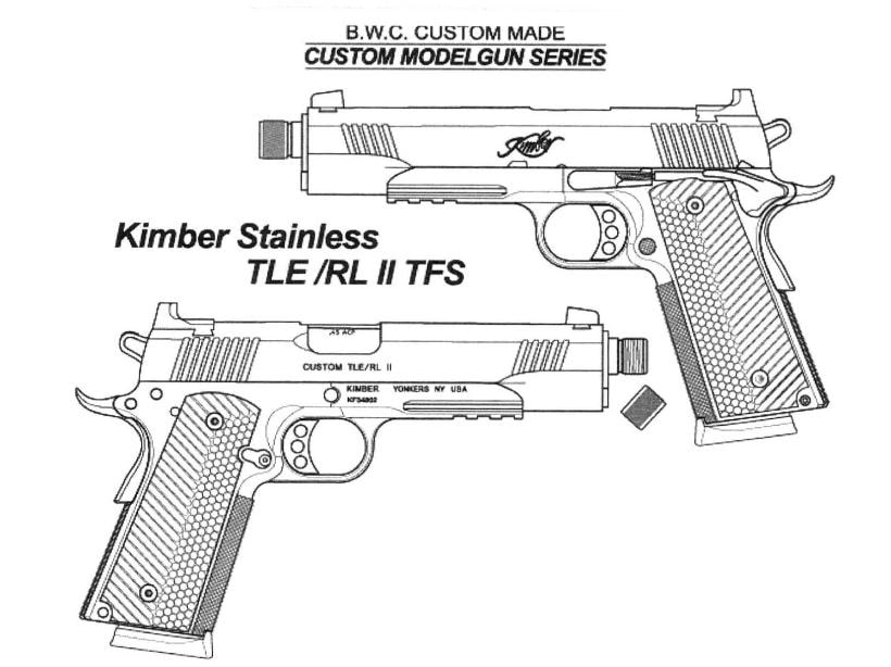【新品 予約受付中 オマケ付 2025/03入荷予定】[BWC] kimber ステンレス TLE_RL II TFS 発火モデルガン