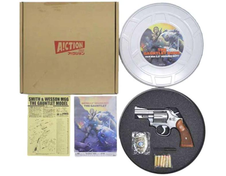 【中古】[A!CTION] S&W M66 2.5インチ スクウエアバット 木製グリップ ガントレットモデル 発火モデルガン【未発火・ランクA・欠品なし 箱に傷みあり】〔夏のボーナス！〕