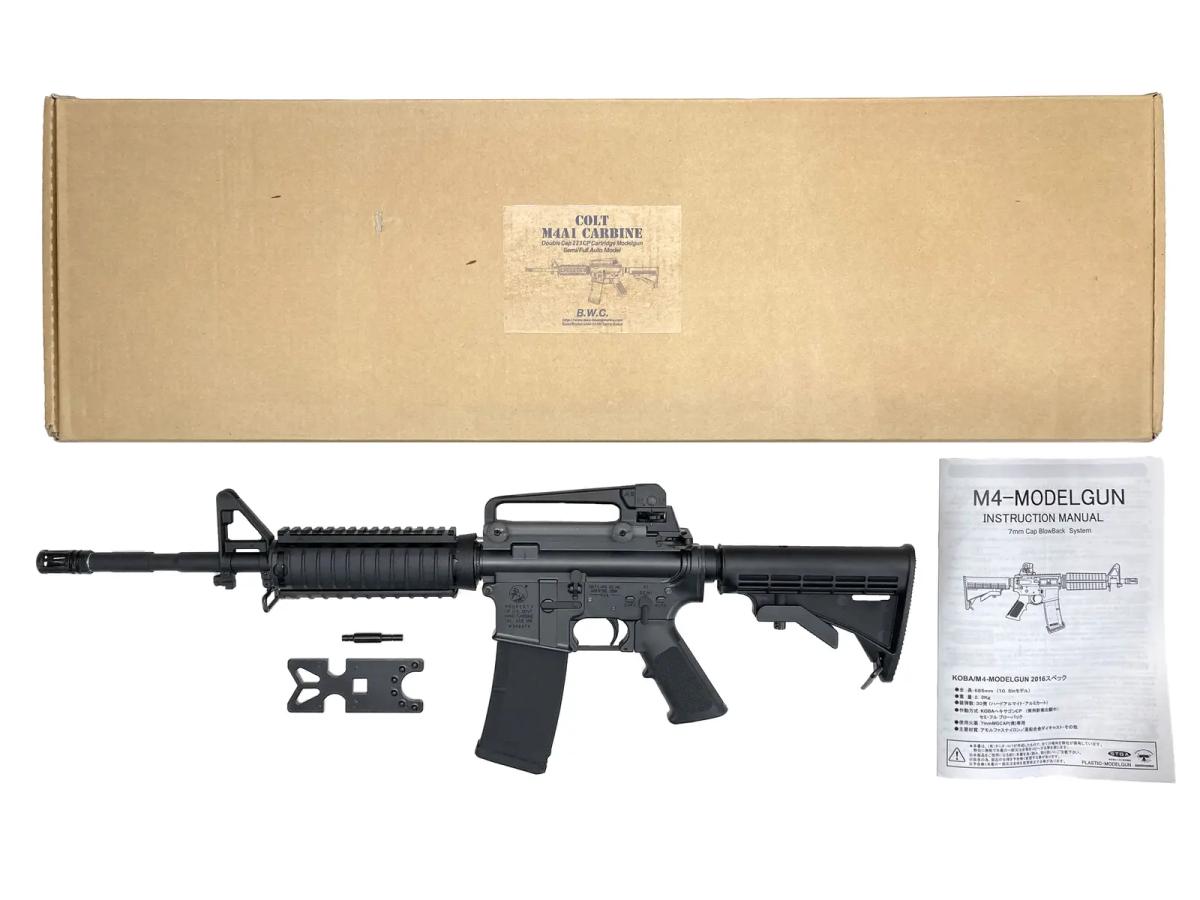【中古】[BWC] COLT M4A1 カービン _ Double Cap 223CPカートリッジ 発火モデルガン【未発火・ランクA・欠品なし 箱に傷みあり】〔ゴールデンウィークに〕