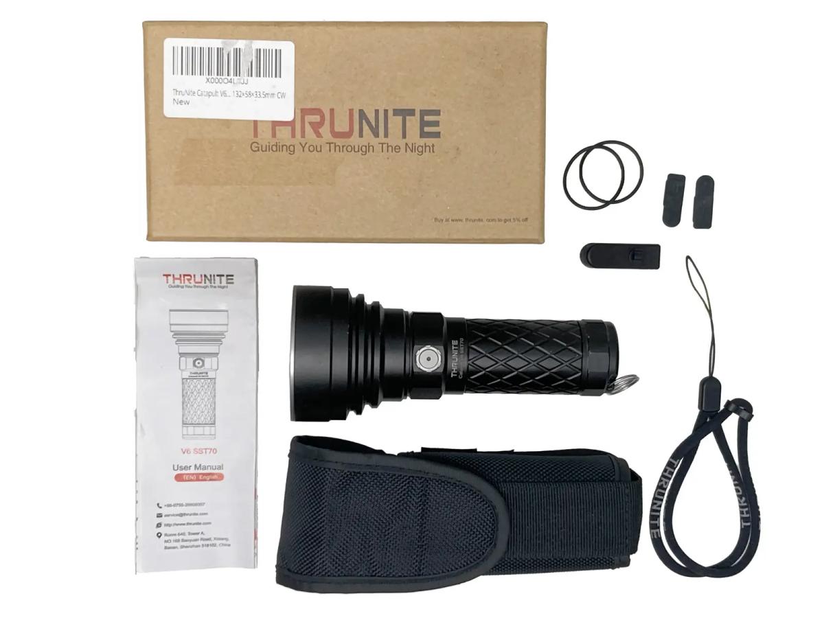 【中古】[ThruNite] Catapult V6 V2 フラッシュライト ブラック【ランクA・欠品なし】