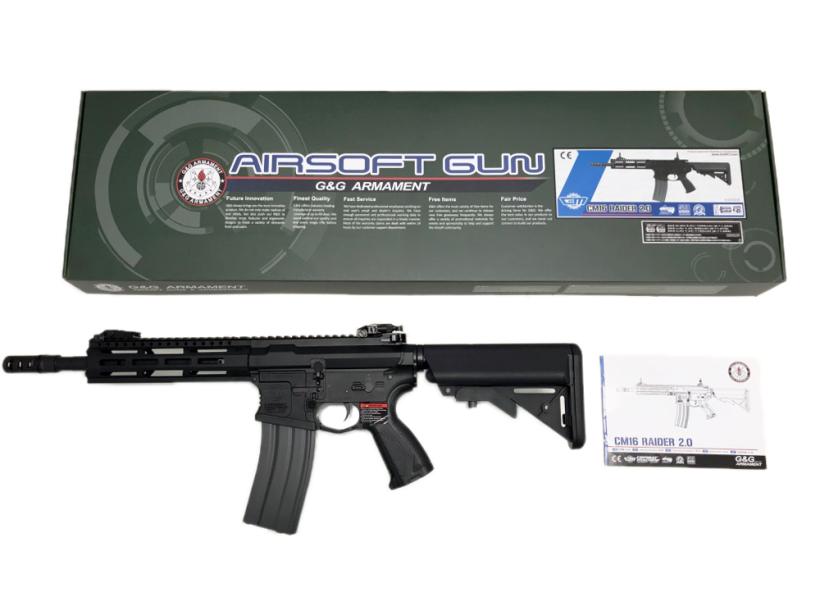 【中古】[G&G] CM16 Raider 2.0 BK 電動ガン【ランクB・欠品なし】