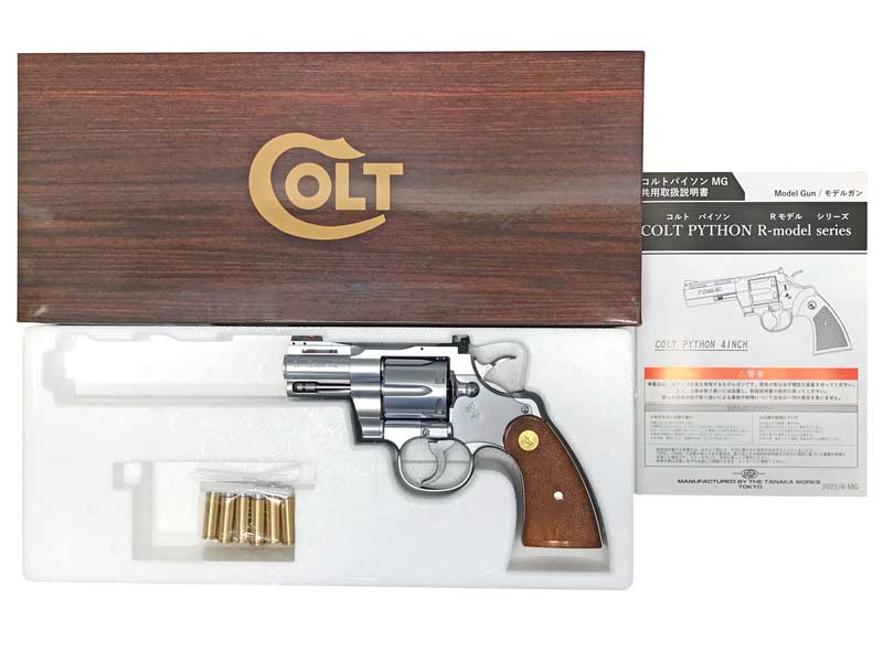 【新品】[タナカワークス] コルトパイソン 357マグナム 2.5インチ Rモデル ステンレスフィニッシュ モデルガン