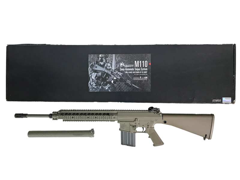 【中古】[VFC_KAC] M110 SASS GBBR JPver._Knight's Licensed ガスブローバックガン サプレッサー付【ランクA・欠品なし】〔ゴールデンウィークに〕