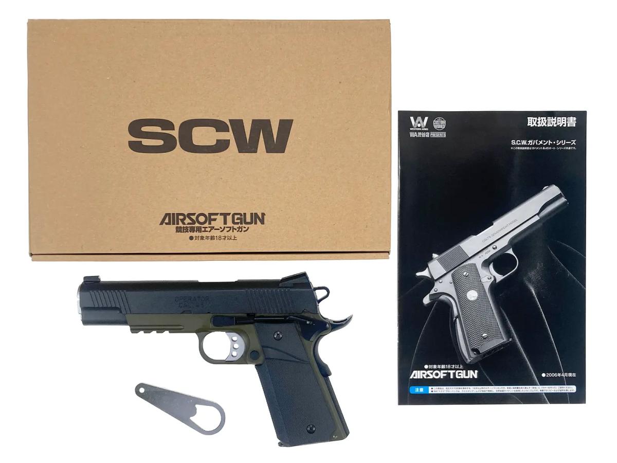 【中古】[ウエスタンアームズ] SFA ローデッド MCオペレーター ODグリーン ガスブローバックガン【ランクB・外箱 説明書 本体のみ 箱に傷みあり】｜エアガンドットジェーピー