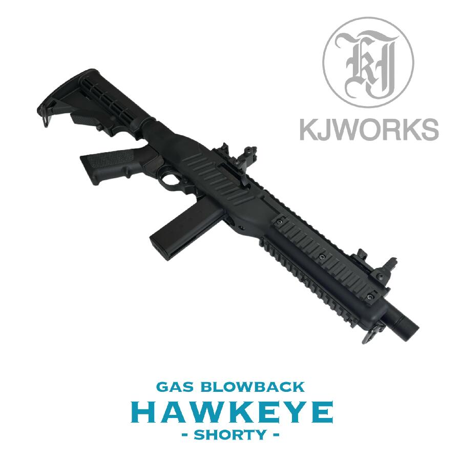 【新品 予約受付中 オマケ付 26/07中旬入荷予定】[KJ WORKS] ホークアイ セミオートマチック ガスブローバックガンライフル ショーティ KG03 26_07以降ロット｜エアガンドットジェーピー