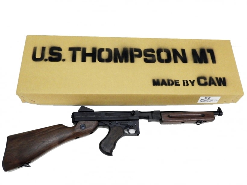 【中古】[CAW_MULE] トンプソン M1A1 サブマシンガン モデルガン【ランクB・カートリッジ欠品】