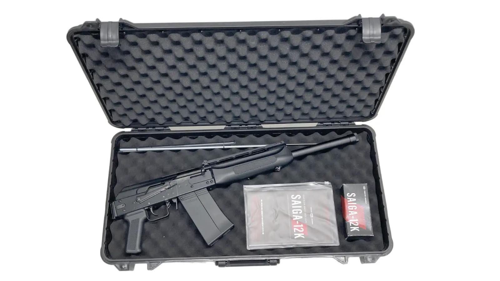 【中古 カスタムあり】[東京マルイ] SAIGA_サイガ-12K ガスブローバックガンショットガン ピカティニーリアストックベース装着済 ガンケース付【ランクB・画像の物が全てです(ガンケース付)】｜エアガンドットジェーピー