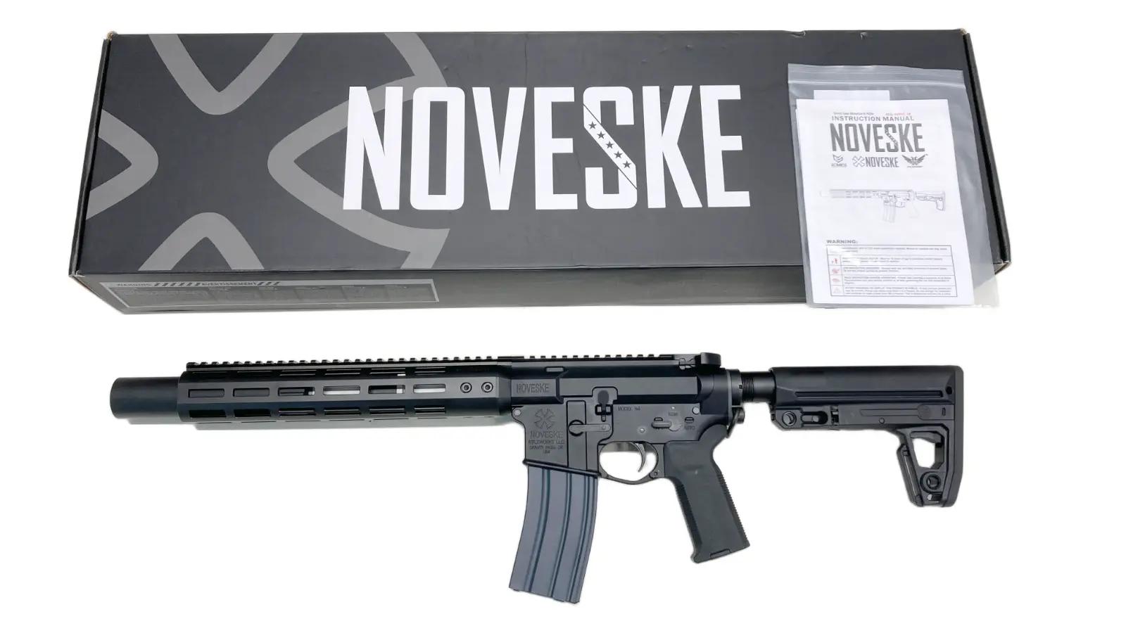 【中古】[EMG_DE Airsoft] NOVESKE N4 NSR-SD ガスブローバックガンライフル BK SIGストック等外装カスタム【ランクA・画像の物が全てです(箱有)】〔夏のボーナスで〕｜エアガンドットジェーピー