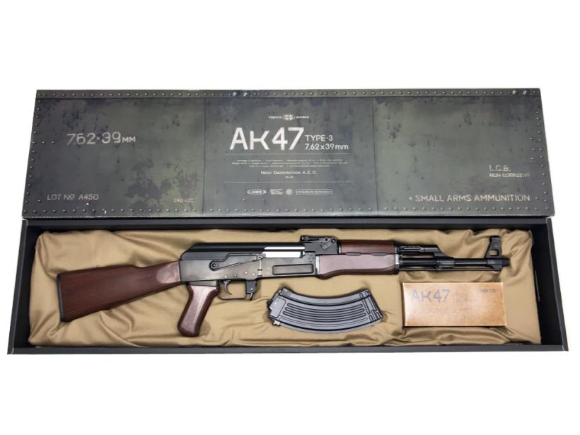 東京マルイ　次世代電動ガン　AK47 type3 リアルウッド換装　多弾マグつき TOKYO MARUI 東京マルイ AK47 TYPE-3（次世代電動ガン） : HBLT