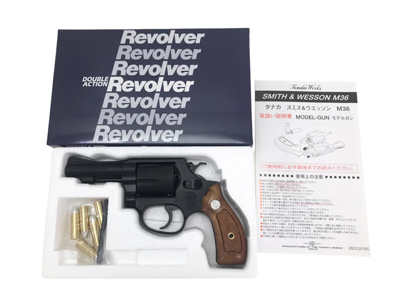 【中古】[タナカワークス] S&W M36 3インチ チーフスペシャル HW Ver.2 発火モデルガン【未発火・ランクA・欠品なし】