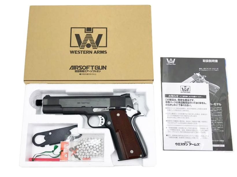 【中古】[ウエスタンアームズ] コルト スネークマッチ1911 _ カーボンブラック HWVer. ガスブローバックガン【ランクA・極美品 欠品なし】〔ゴールデンウィークに〕