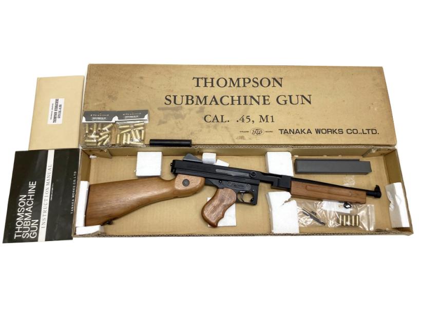 【中古】[タナカワークス] トンプソン サブマシンガン CAL .45 M1 金属モデルガン 実物マニュアル＆スペアカート付【ランクB・画像の物が全てです(箱に傷みあり)】