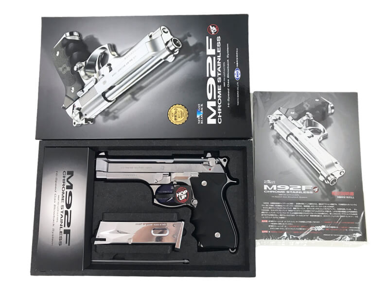 【新品 取寄ご対応】[東京マルイ] M92F クロームステンレス ガスブローバックガン