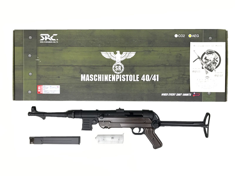 【新品 並行輸入品】[SRC] SR40_MP40 シュマイザー サブマシンガン 電動ガン〔夏のボーナス！〕