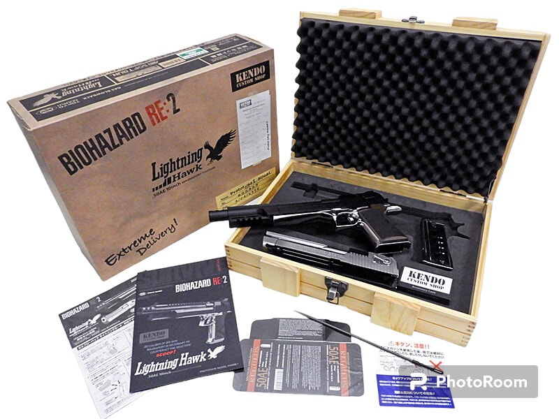 【中古】[東京マルイ] バイオハザード2 RE:2 ライトニングホーク デザートイーグル.50AE【ランクA・欠品なし】〔夏のボーナス！〕画像