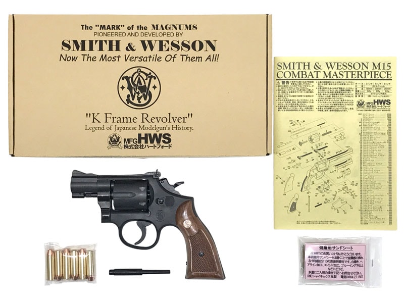 【新品】[HWS] S&W M15 コンバット・マスターピース 2インチ サービスサイズ木製グリップ標準装備 25_11以降ロット〔ゴールデンウィークに〕